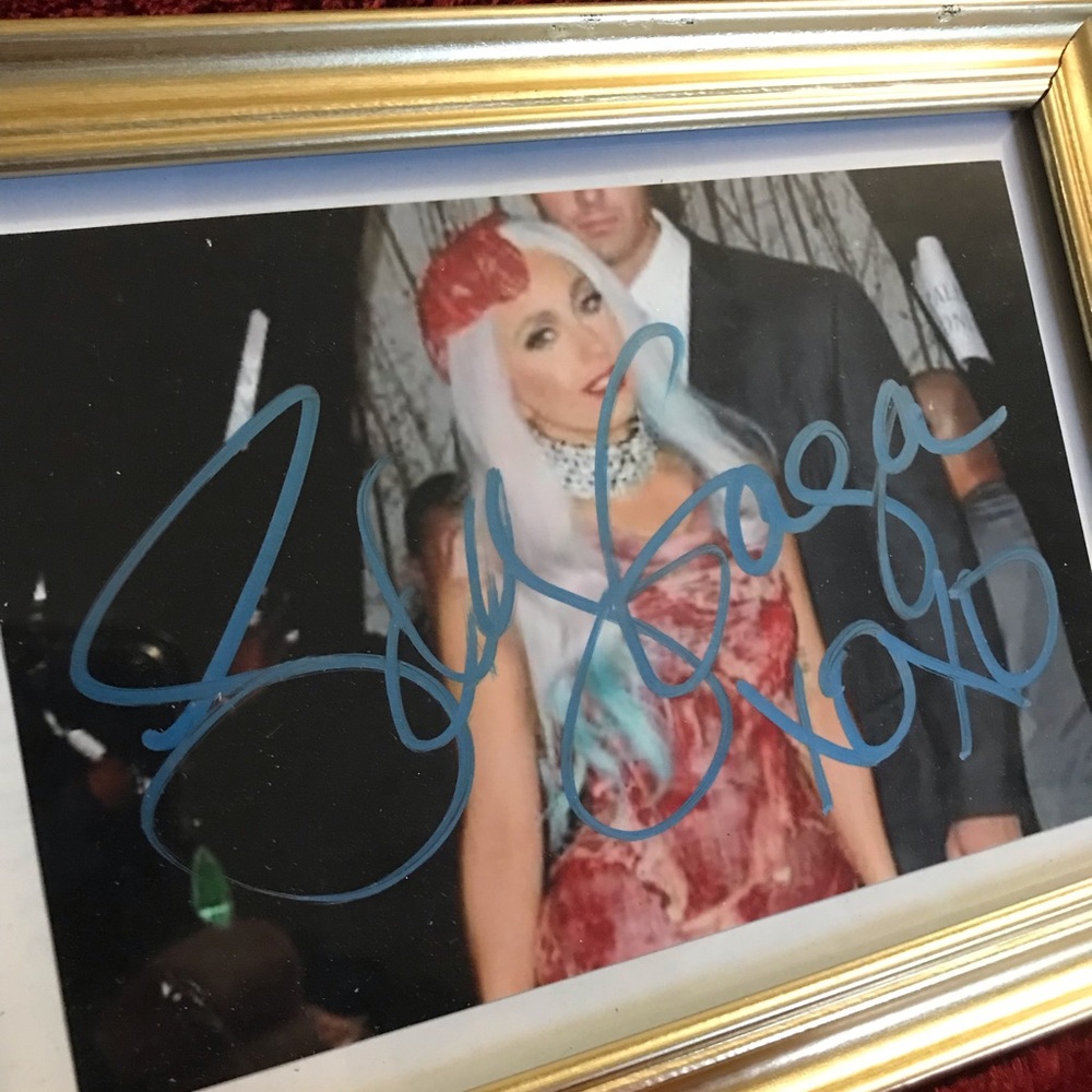 Lady Gaga signed signature